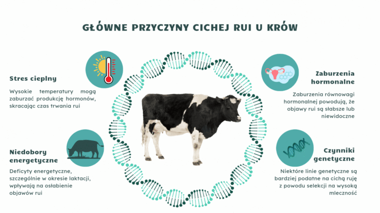 Główne przyczyny cichej rui u krów